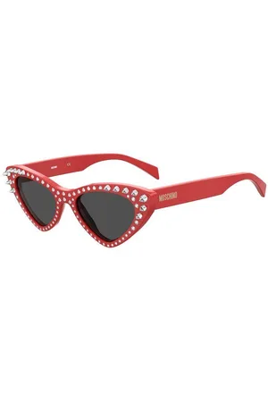 Moschino Donna MOS006/S/STR C9A/IR Occhiali da sole Acetato Grigio Cat Eye Normale