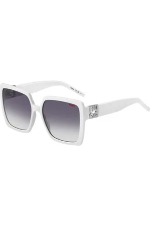 HUGO BOSS Donna HG 1285/S VK6/9O Occhiali da sole Acetato Grigio Squadrata Sfumato