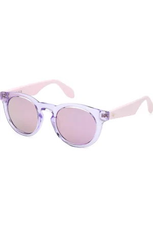 adidas Unisex OR0106 72Z Occhiali da sole Iniettato Viola Rotonda Normale