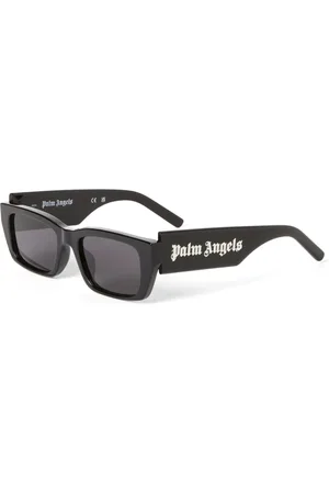 Palm Angels Unisex PERI002 Palm 1007 black Occhiali da sole Acetato Squadrata