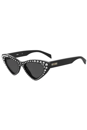 Moschino Donna MOS006/S/STR 807/IR Occhiali da sole Acetato Grigio Cat Eye Normale