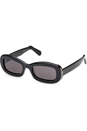 GCDS Unisex GD0027 01A Occhiali da sole Acetato Fumo Rotonda Normale