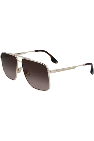 Victoria Beckham Donna VB240S 702 Occhiali da sole Metallo Marrone Squadrata Normale Normale