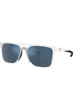 FERRARI Uomo FZ6006 505/55 Occhiali da sole Iniettato Blu Squadrata Normale Specchiato