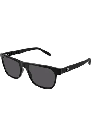 Montblanc Uomo MB0209S 001 Occhiali da sole Plastica Grigio Squadrata Normale