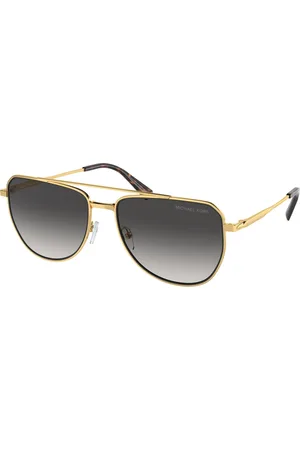 Michael Kors Uomo MK1155 WHISTLER 18968G Occhiali da sole Metallo Grigio Pilot Normale Sfumato