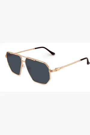 XLAB Unisex PROCIDA Occhiali da sole Metallo Fumo Geometrica Polarizzata