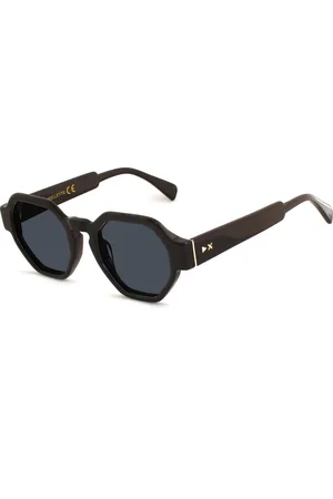 XLAB Unisex LEYTE Occhiali da sole Acetato Fumo Geometrica Polarizzata