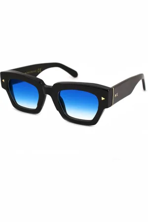 XLAB Unisex MELVILLE Occhiali da sole Acetato Azzurro Squadrata Sfumato