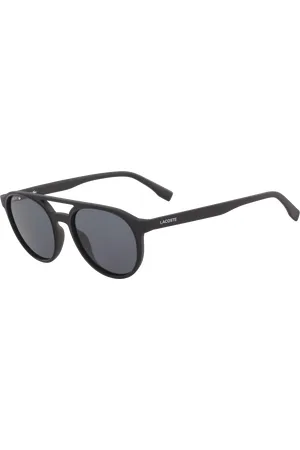 Lacoste Unisex L881S 001 Occhiali da sole Iniettato Grigio Rotonda Normale Fotocromatiche