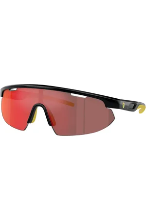 FERRARI Unisex FZ6004U 501/6Q Occhiali da sole Iniettato Rosso Geometrica Normale Specchiato