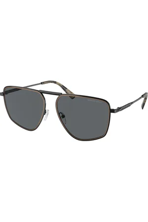 Michael Kors Uomo MK1153 SILVERTON 100587 Occhiali da sole Metallo Grigio Pilot Normale