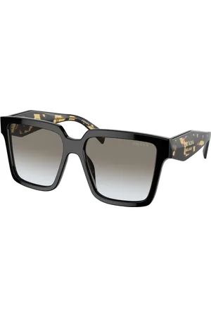 Prada Donna PR 24ZS 1AB0A7 Occhiali da sole Acetato Grigio Squadrata Normale Sfumato