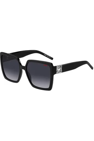 HUGO BOSS Donna HG 1285/S 807/9O Occhiali da sole Acetato Grigio Squadrata Sfumato