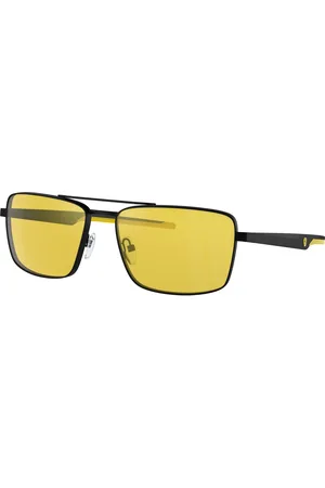 FERRARI Uomo FZ5001 101/V9 Occhiali da sole Metallo Giallo Squadrata Normale Specchiato