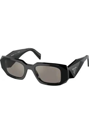 Prada Donna PR 17WS 1AB07Z Occhiali da sole Acetato Grigio Squadrata Normale Multistrato