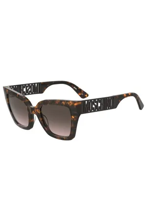 Moschino Donna MOS161/S 086/HA Occhiali da sole Acetato Marrone Squadrata Normale Sfumato