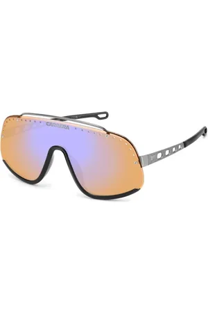 Carrera Unisex FLAGLAB 16 8IJ/DP Occhiali da sole Metallo Arancione Maschera Specchiato