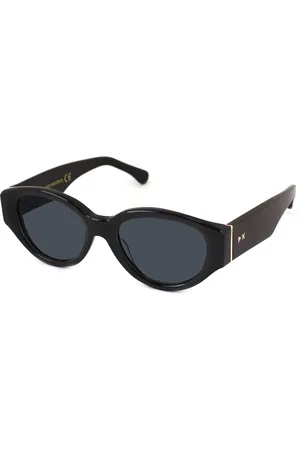 XLAB Unisex MAIORCA Occhiali da sole Acetato Fumo Rotonda Polarizzata