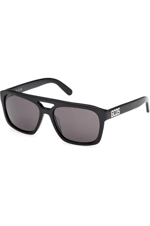 GCDS Unisex GD0058 01A Occhiali da sole Acetato Fumo Squadrata Normale