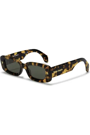 Palm Angels Unisex PERI022 Lala 6455 Occhiali da sole Acetato Verde Squadrata Normale