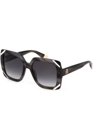 Furla Donna SFU685V 01EX Occhiali da sole Acetato Squadrata Normale Sfumato