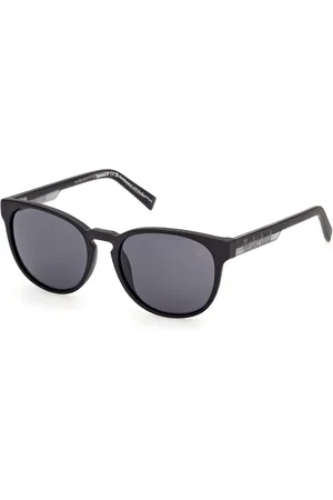 Timberland Unisex TB00014 02A Occhiali da sole Iniettato Fumo Rotonda Normale
