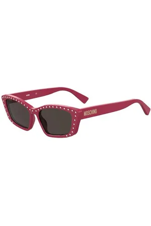 Moschino Donna MOS091/S C9A/IR Occhiali da sole Acetato Grigio Farfalla