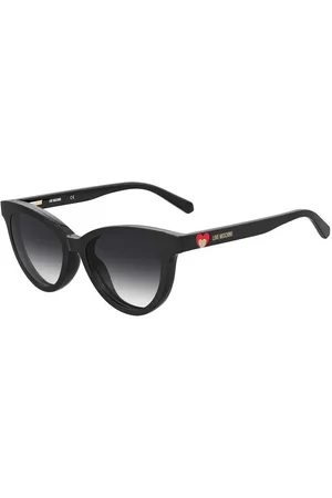 Moschino Donna MOL051/CS 807/9O Occhiali da sole Acetato Grigio Cat Eye Clip-on