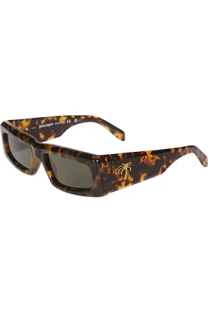 Palm Angels Unisex PERI055 Yreka 6055 Occhiali da sole Acetato Grigio Squadrata Normale