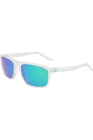 Nike Unisex FIRE L P FD1819 900 Occhiali da sole Bio-iniettato Verde Squadrata Polarizzata Specchiato