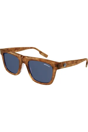 Montblanc Uomo MB0176S 002 Occhiali da sole Acetato Grigio Squadrata Normale