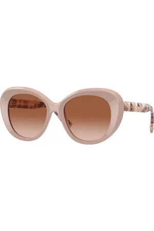 VALENTINO Donna VA4113 517413 Occhiali da sole outlet Plastica Marrone Rotonda Normale Sfumato