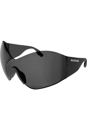 Balenciaga Unisex BB0180S 001 Occhiali da sole Nylon Geometrica Normale