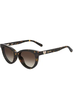 Moschino Donna MOL051/CS 086/HA Occhiali da sole Acetato Marrone Cat Eye Clip-on