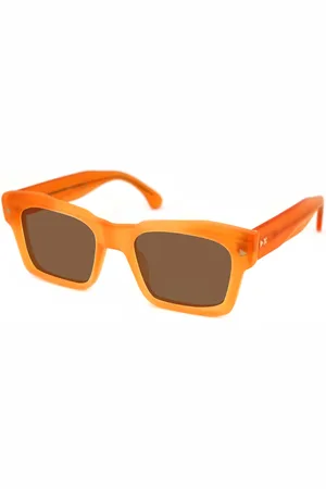 XLAB Unisex CAMPBELL Occhiali da sole Acetato Marrone Squadrata Polarizzata