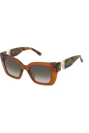 Nina Ricci SNR378V 893 Occhiali da sole Marrone Sfumato