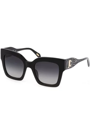 Roberto Cavalli Donna SJC019 0700 Occhiali da sole Acetato Grigio Squadrata Normale Sfumato