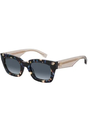 Tommy Hilfiger Donna TH 2052/S 1ZN/08 Occhiali da sole Acetato Blu Squadrata Sfumato