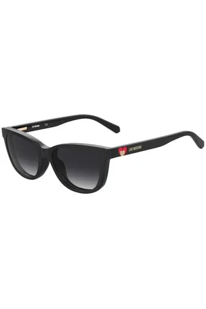 Moschino Donna MOL052/CS 807/9O Occhiali da sole Plastica Grigio Cat Eye Clip-on