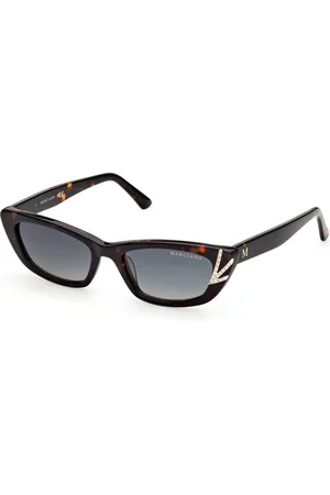 Guess Donna GM0822 52P Occhiali da sole Acetato Verde Squadrata Normale Sfumato