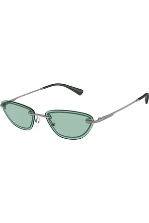 Emporio Armani Donna EA2158 3003/2 Occhiali da sole Metallo Verde Cat Eye Normale