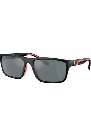 FERRARI Uomo FZ6003U 504/6G Occhiali da sole Iniettato Grigio Squadrata Specchiate Specchiato