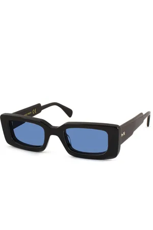 XLAB Donna TIMOR Occhiali da sole Acetato Azzurro Squadrata Polarizzata