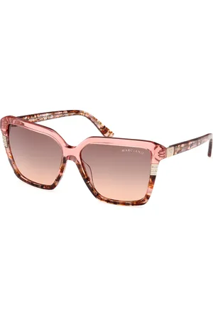 Guess Donna GM00009 74F Occhiali da sole Acetato Marrone Squadrata Normale