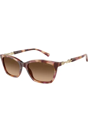 Emporio Armani Donna EA4238 619674 Occhiali da sole Acetato Marrone Cat Eye Normale Sfumato