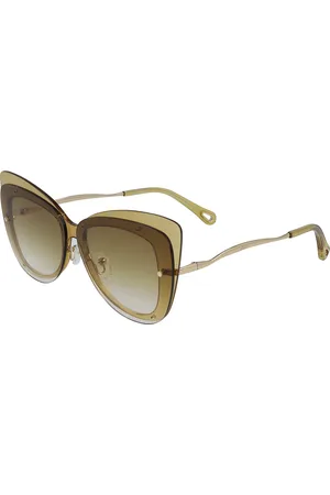 Chloé Donna CE175S 799 Occhiali da sole Plastica Cat Eye Normale Sfumato