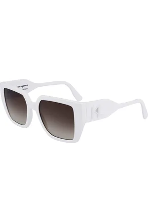 Karl Lagerfeld Donna KL6098S 105 Occhiali da sole Recycled PET Marrone Squadrata Normale Normale