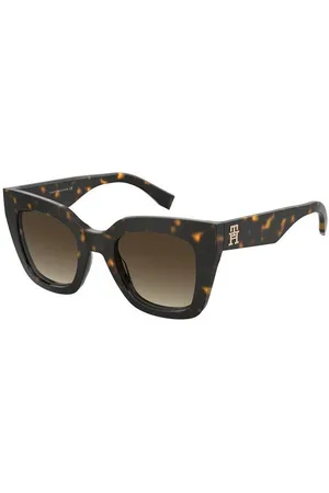 Tommy Hilfiger Donna TH 2051/S 086/HA Occhiali da sole Acetato Marrone Squadrata Sfumato