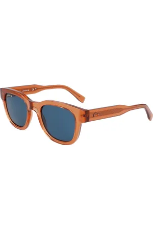 Lacoste Unisex L6023S 204 Occhiali da sole Bio-iniettato Blu Rotonda Normale